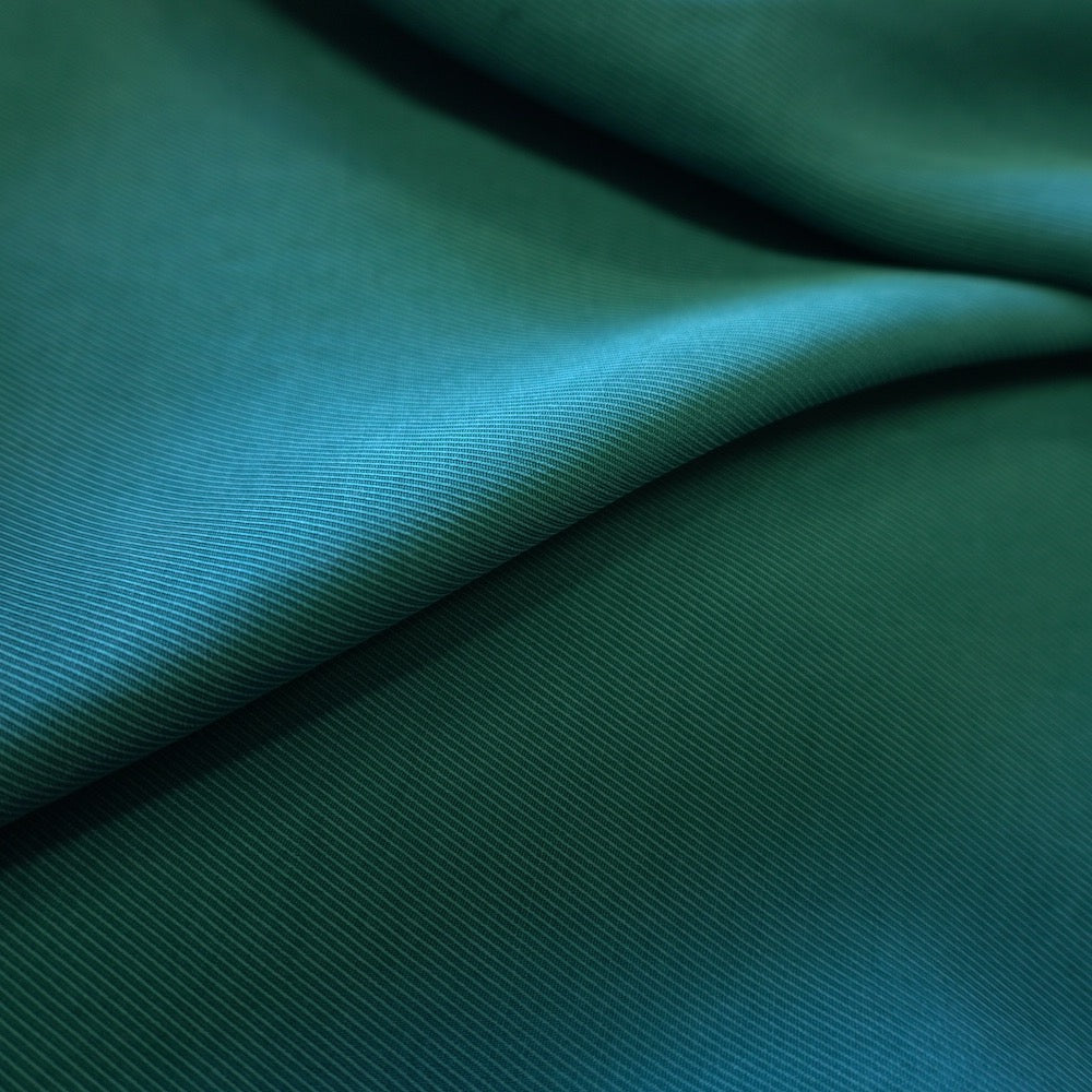 Sanded Lyocell Twill - Soft Fluid Draping Fabric - Teal Green
