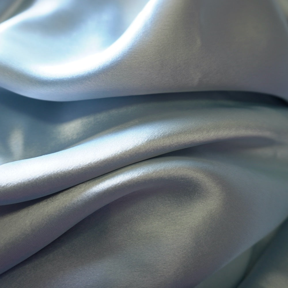 Heavy Weight Trio Acetate Satin - Metallic blue