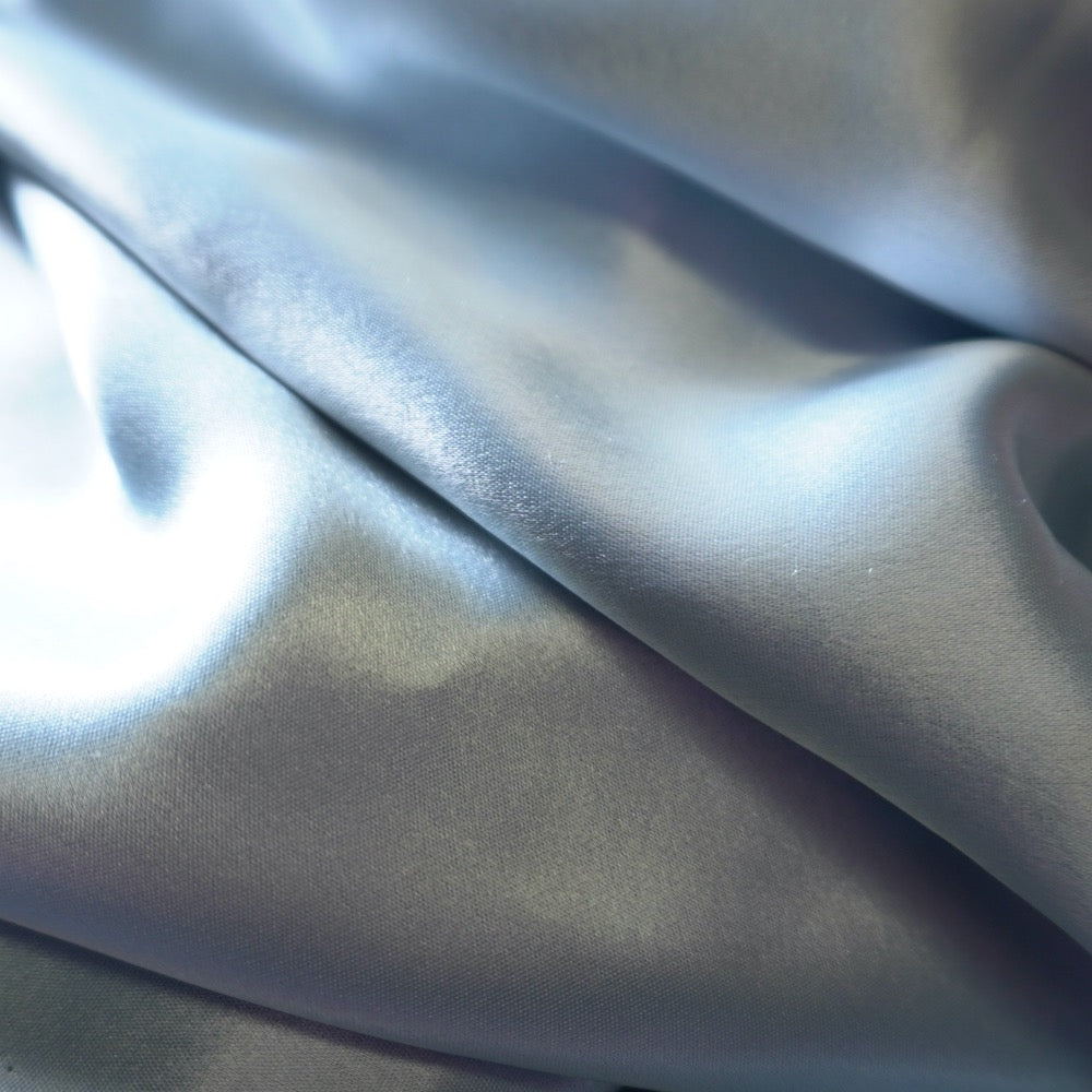 Heavy Weight Trio Acetate Satin - Metallic blue