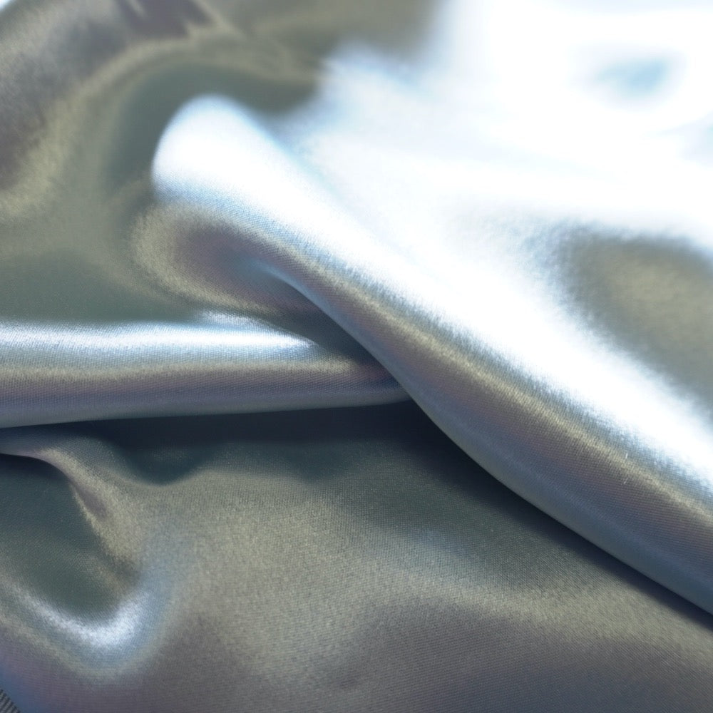 Heavy Weight Trio Acetate Satin - Metallic blue