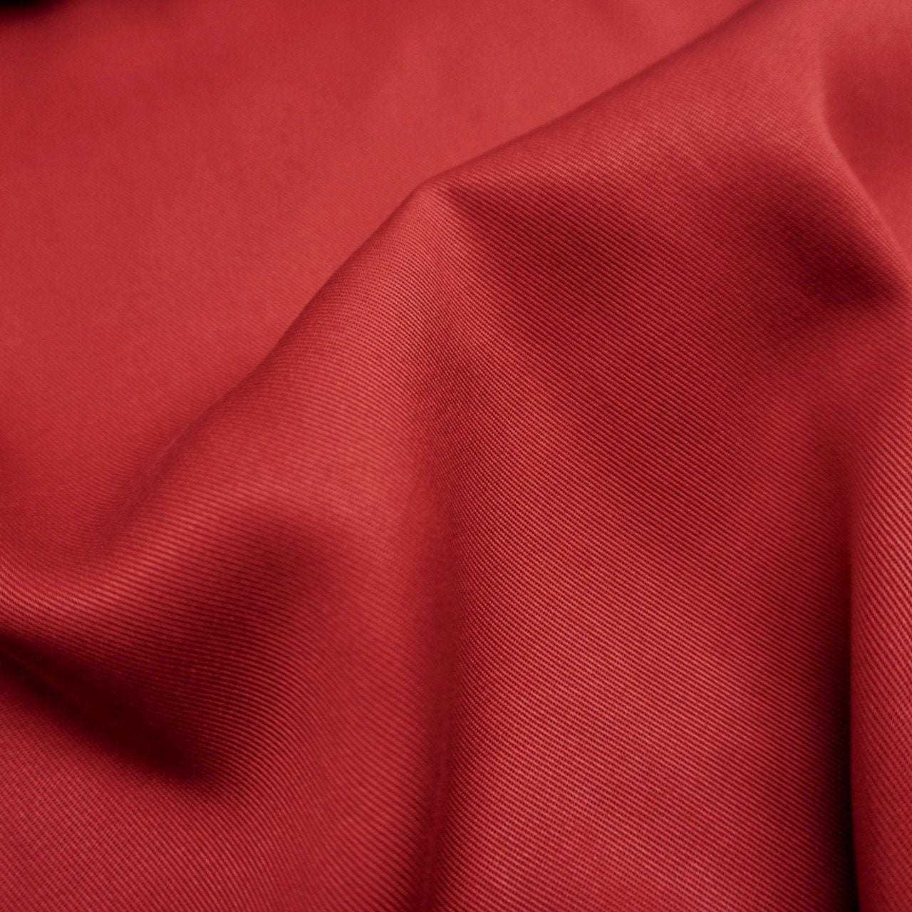 Sand Washed Tencel Twill fabric - Carmine Red