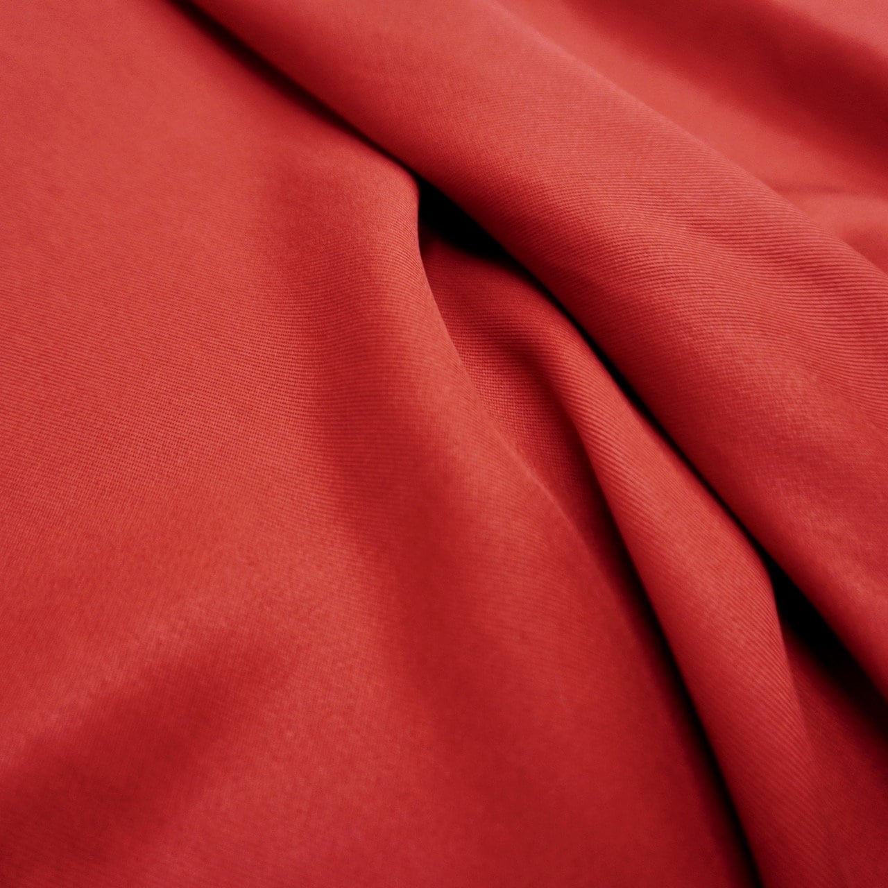 Sand Washed Tencel Twill fabric - Carmine Red