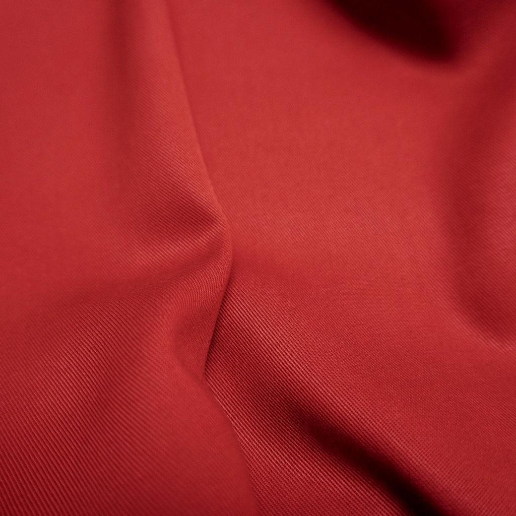Sand Washed Tencel Twill fabric - Carmine Red