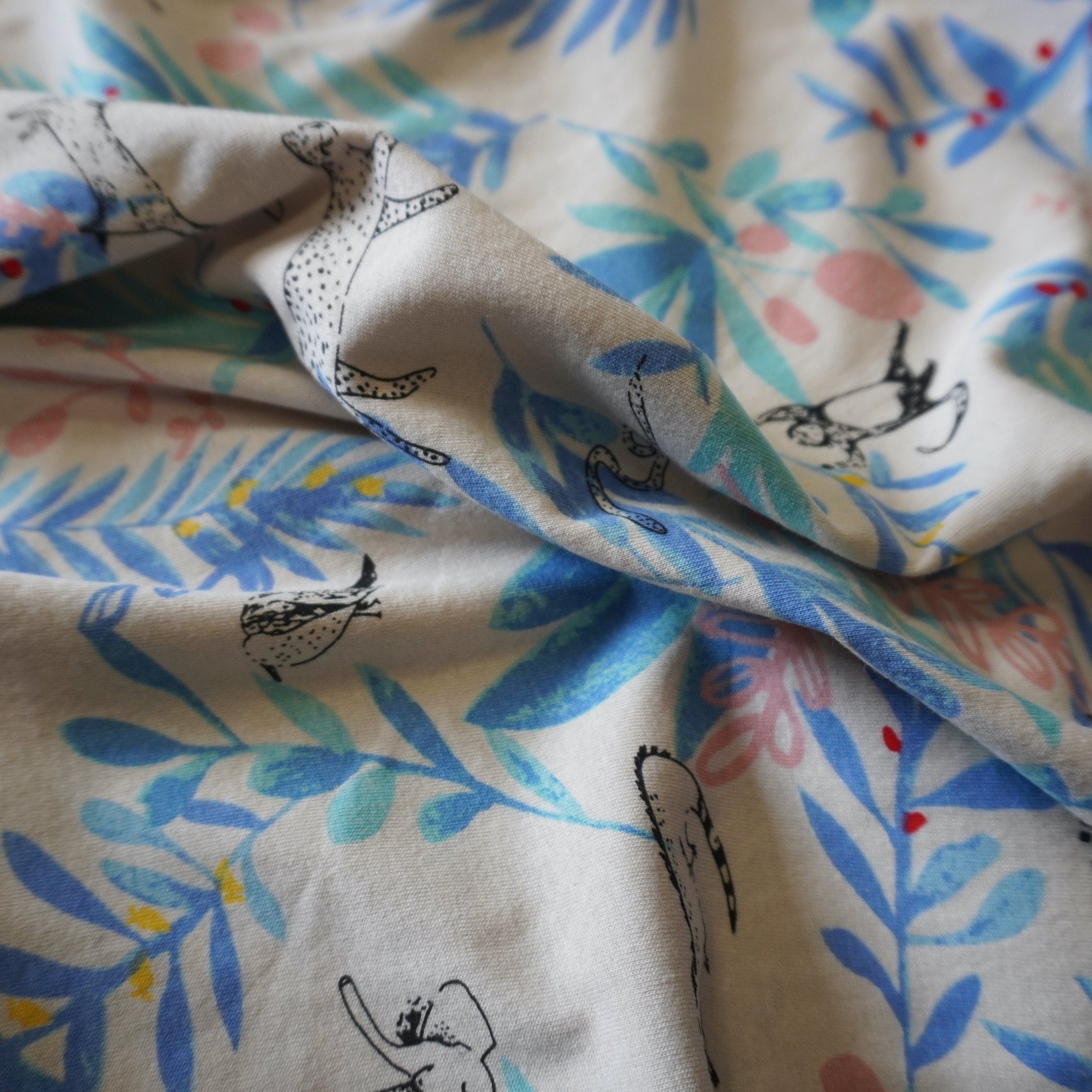 Animal Print Fabric - Cream