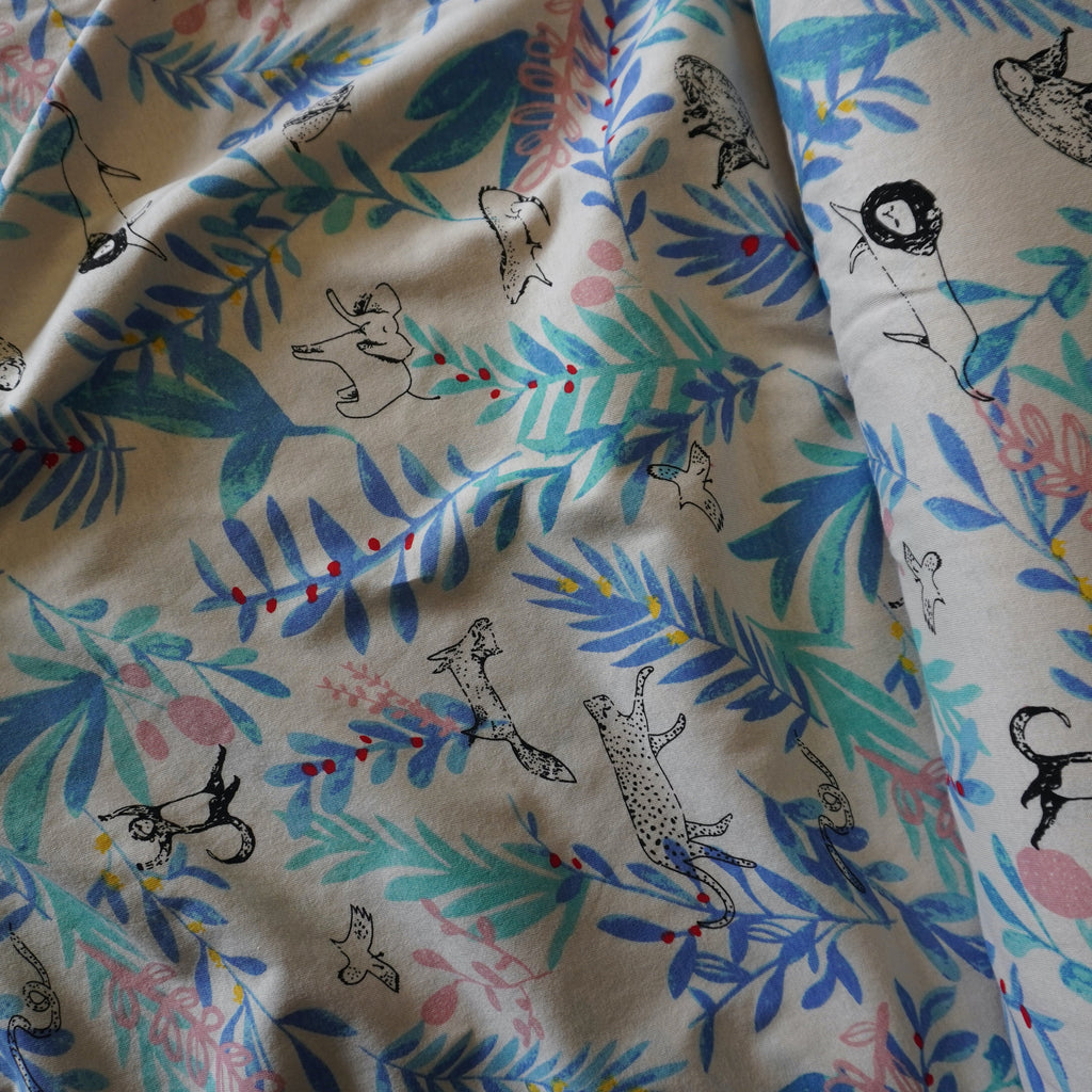 Animal Print Fabric - Cream