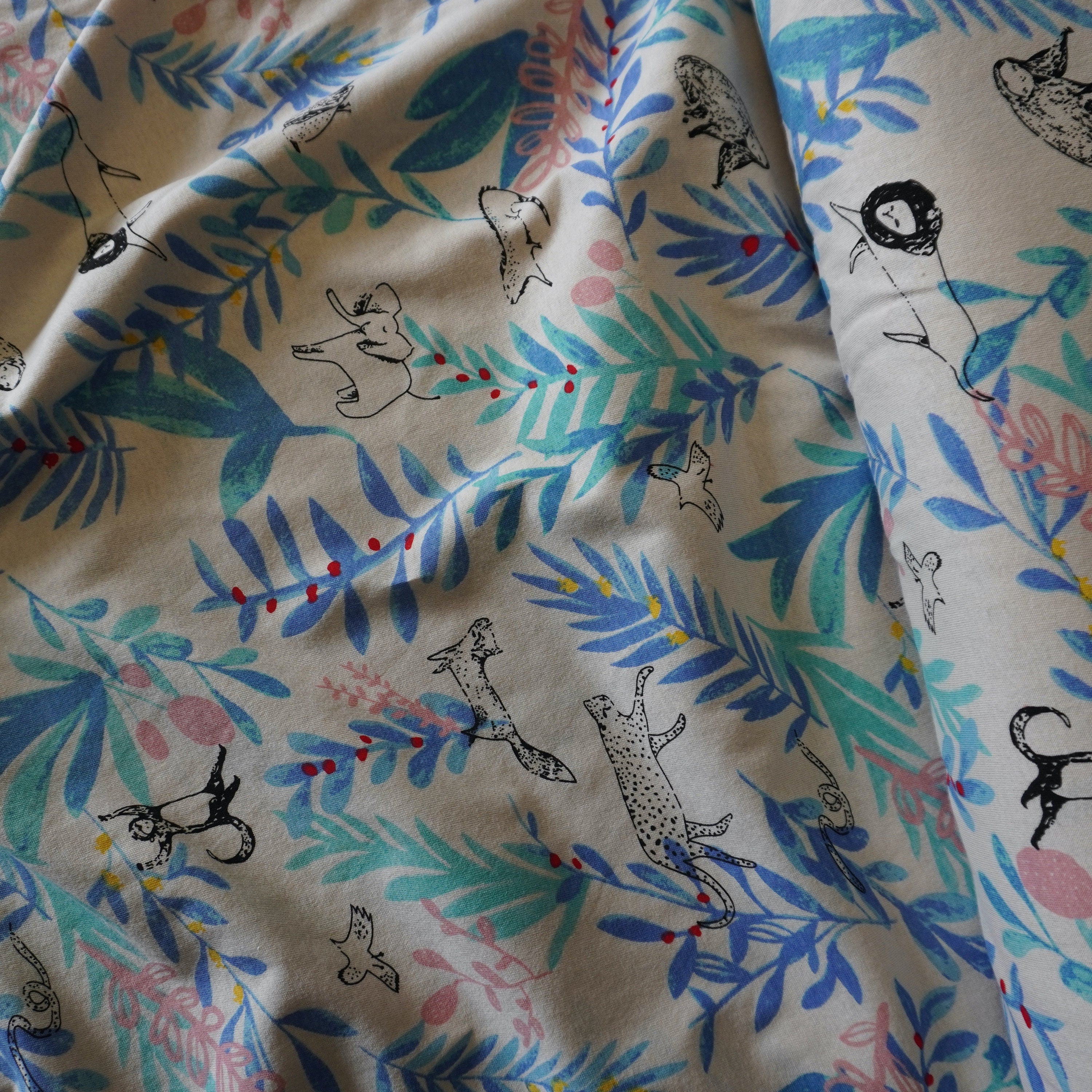 Animal Print Fabric - Cream