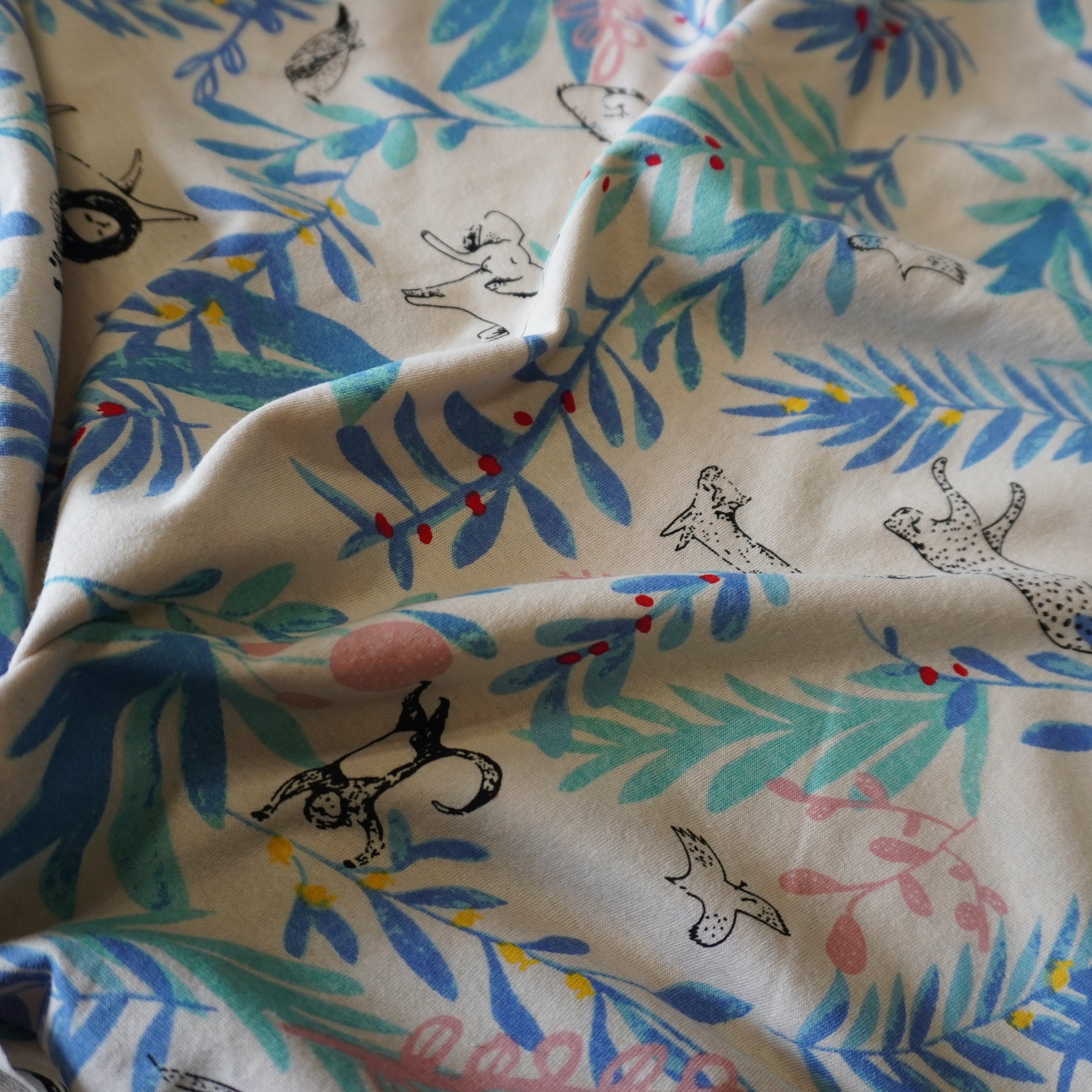 Animal Print Fabric - Cream