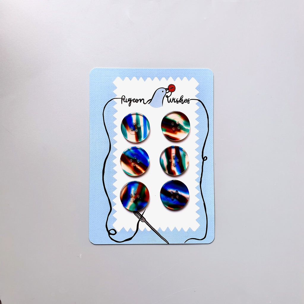 Salem Button Card (25mm Coat Size)