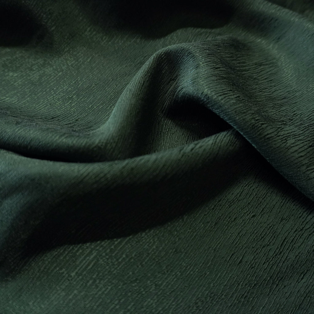 Cupro Tencel Bark Jacquard - Dark Green