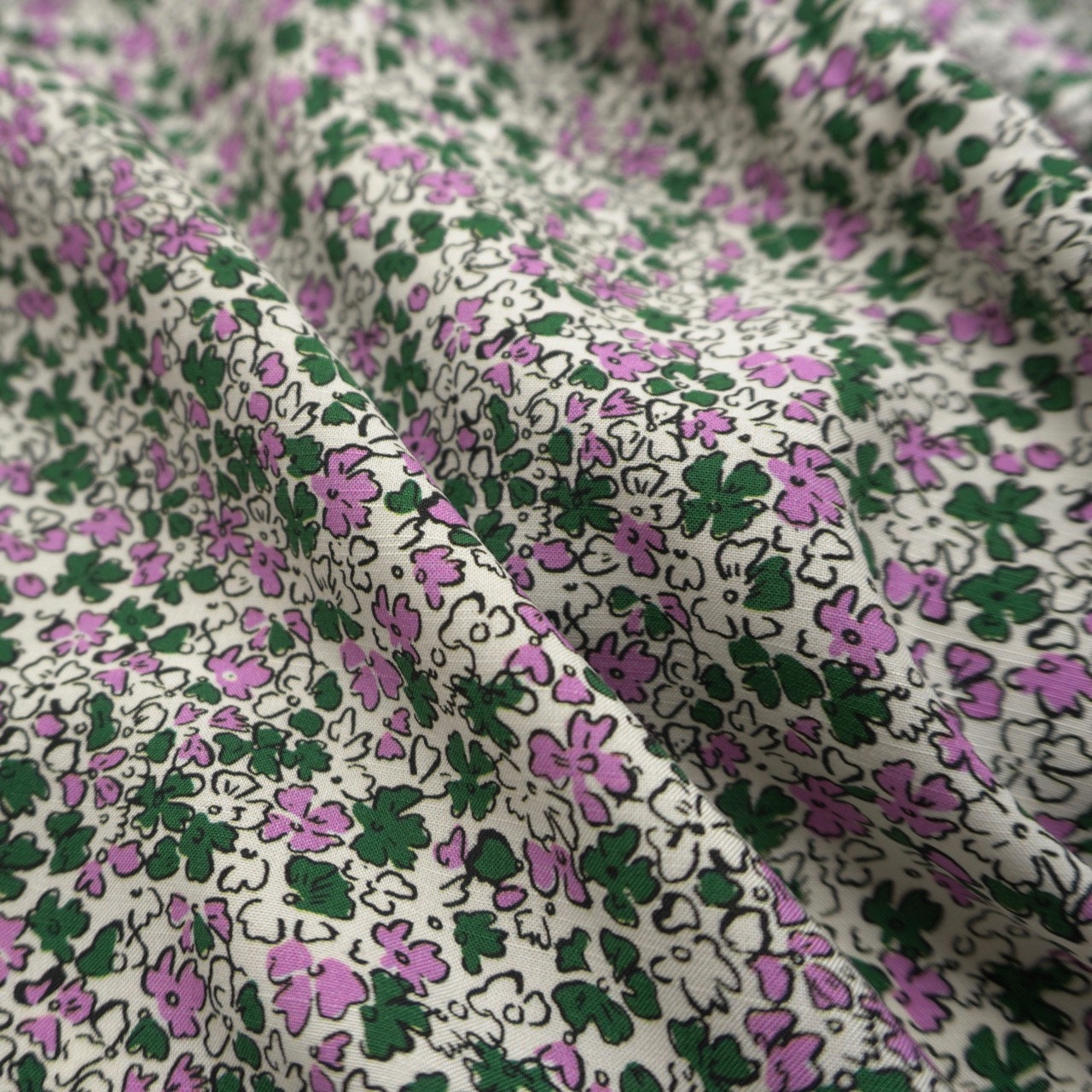 Ditsy floral - Reine Ecovero Slub
