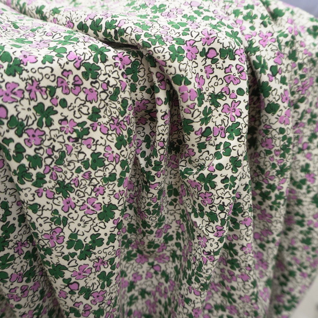 Ditsy floral - Reine Ecovero Slub