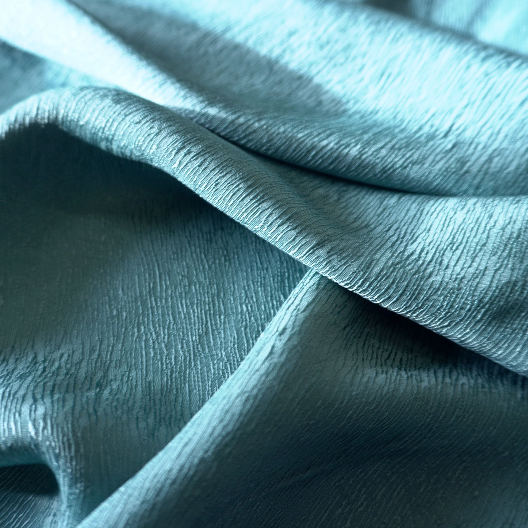 Cupro Tencel bark silk jacquard - blue sea