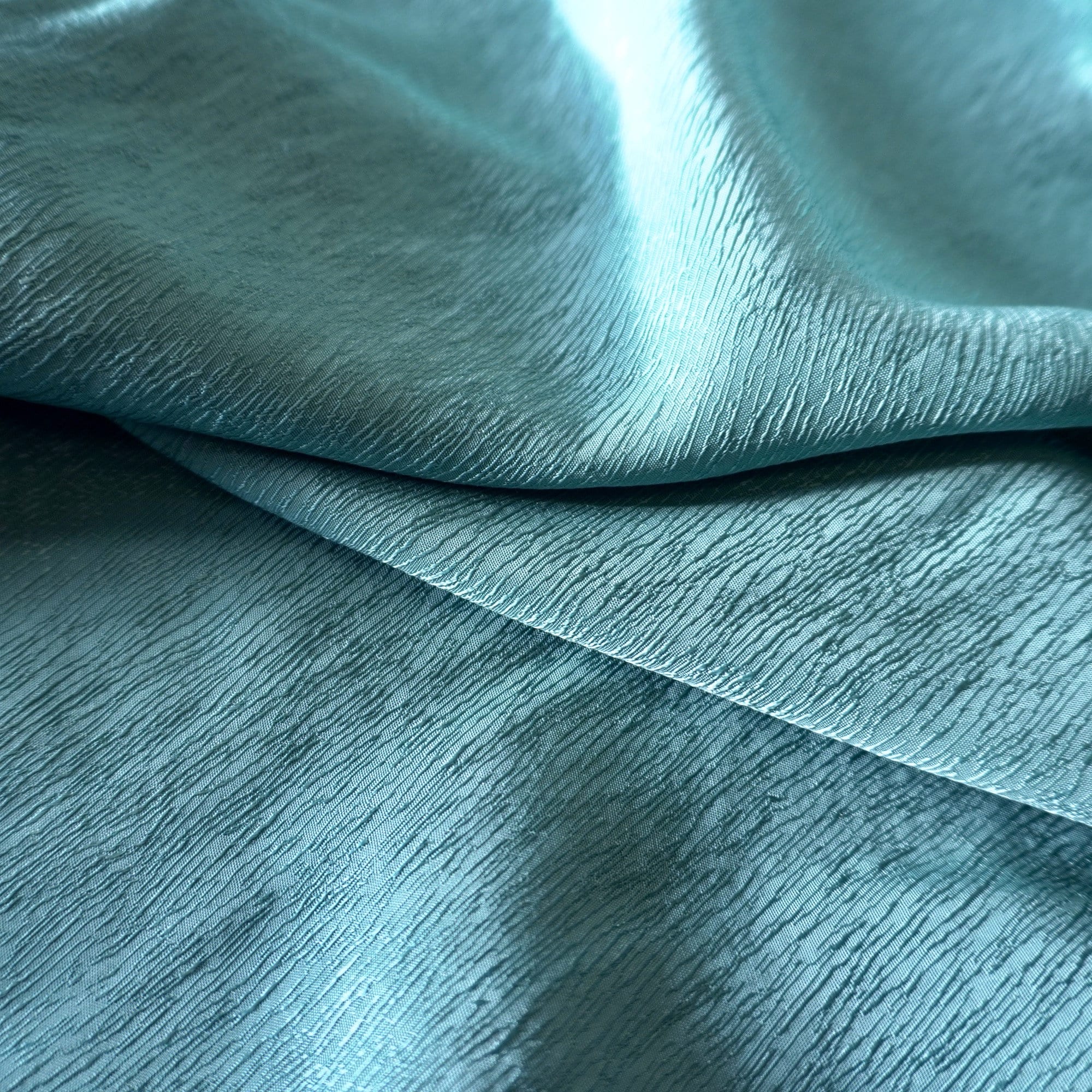 Cupro Tencel bark silk jacquard - blue sea