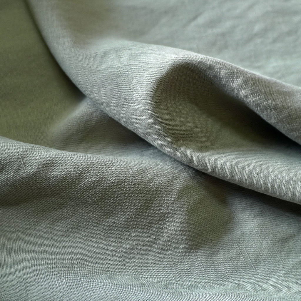 Sand washed Tencel linen - sage