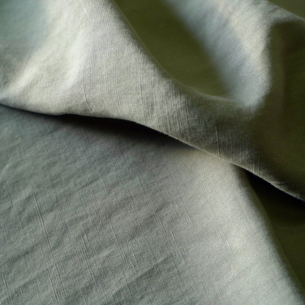 Sand washed Tencel linen - sage