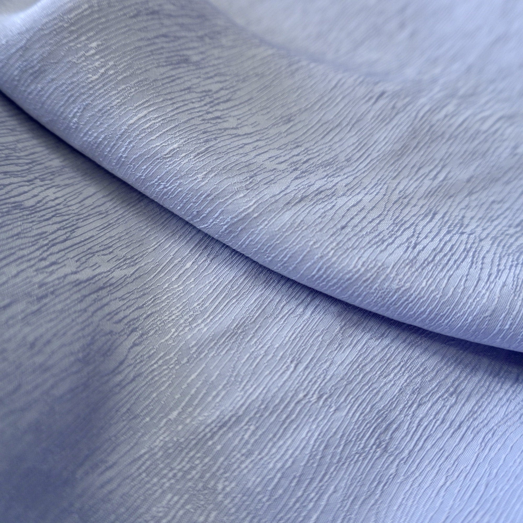 Cupro Tencel bark silk jacquard - sea foam