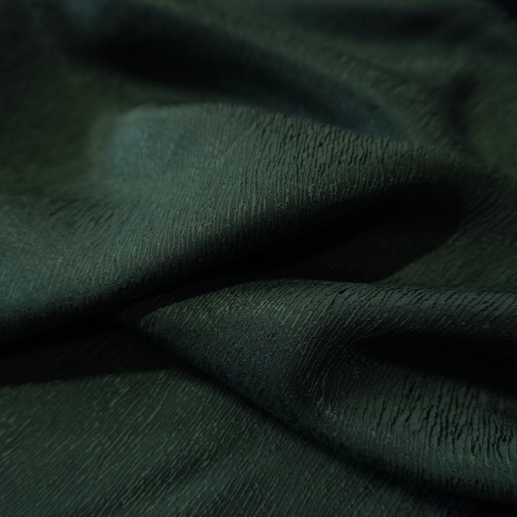 Cupro Tencel Bark Jacquard - Dark Green