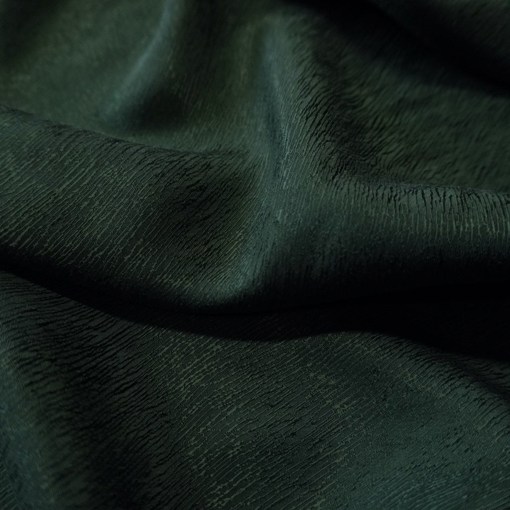 Cupro Tencel Bark Jacquard - Dark Green
