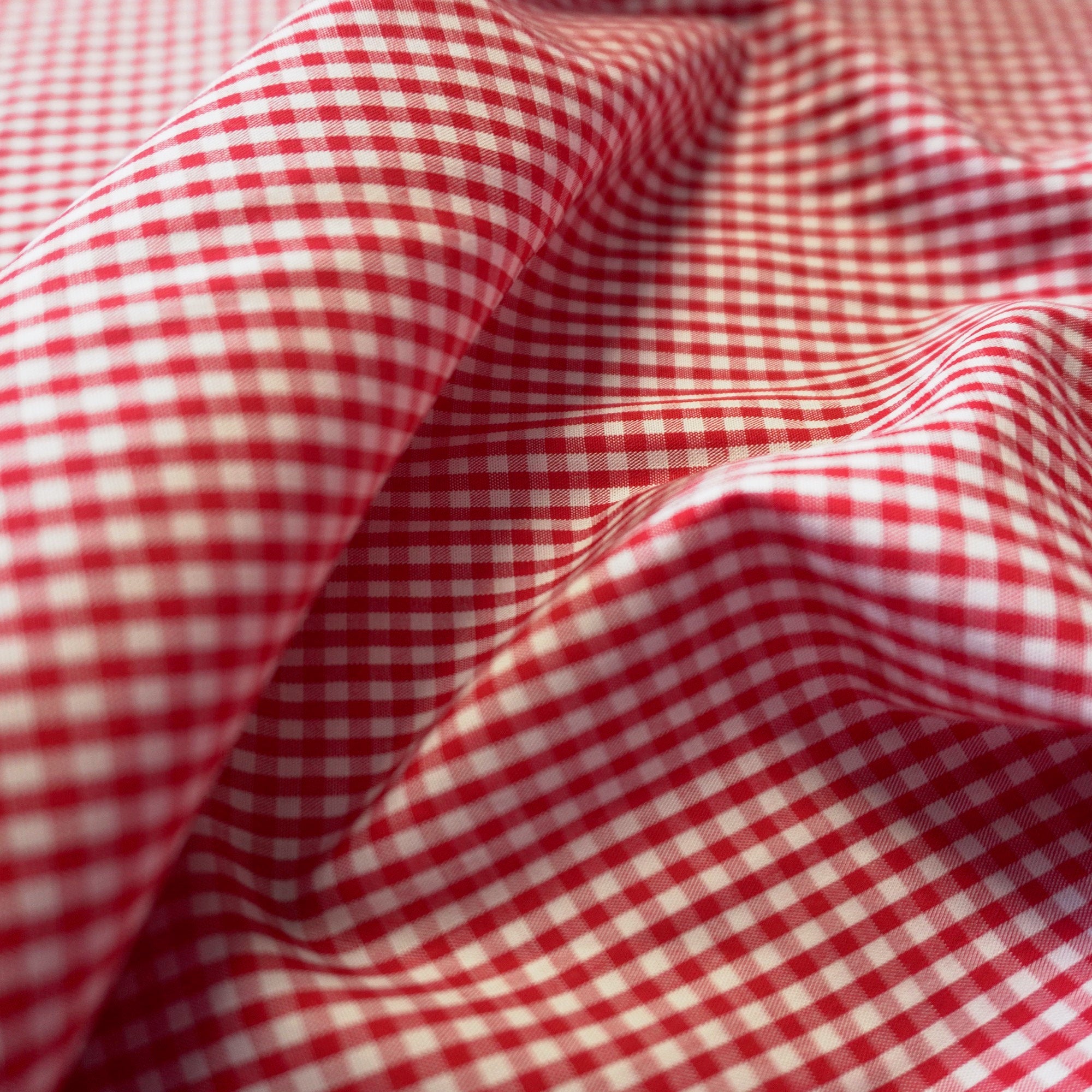 Tencel Viscose gingham - Red