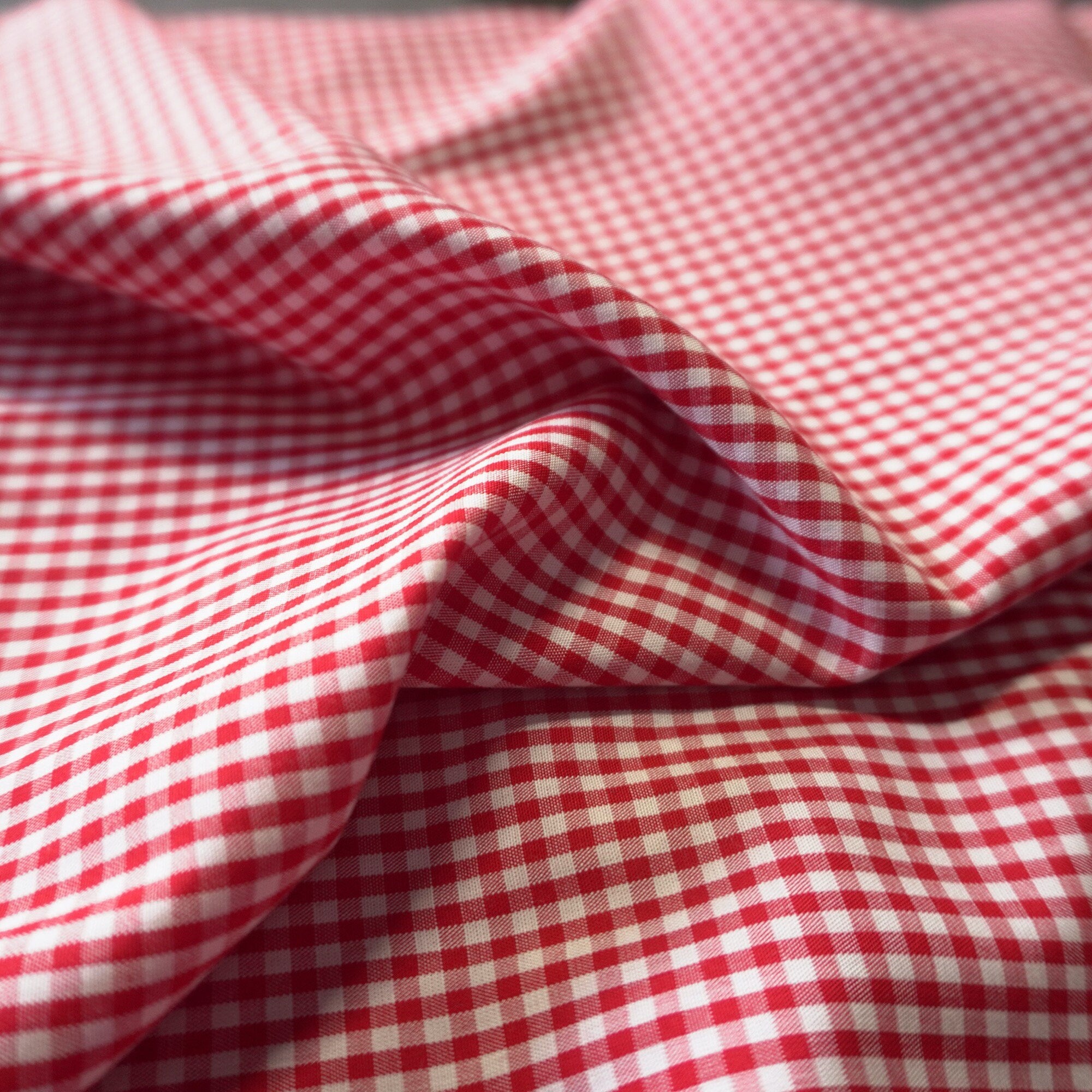 Tencel Viscose gingham - Red