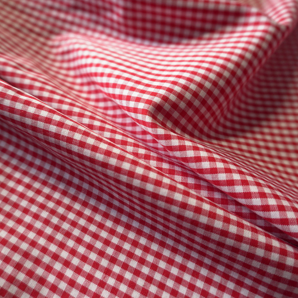 Tencel Viscose gingham - Red
