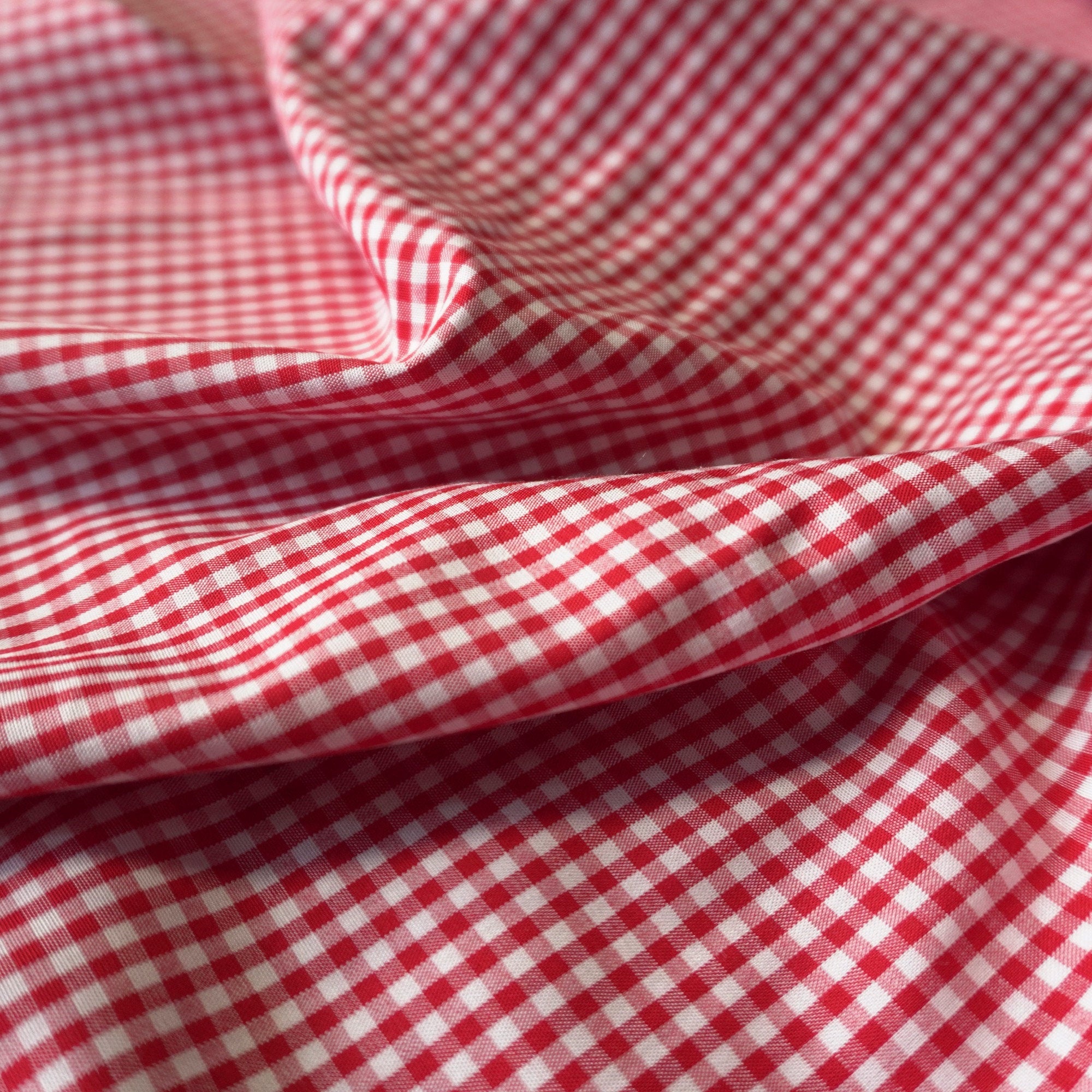 Tencel Viscose gingham - Red