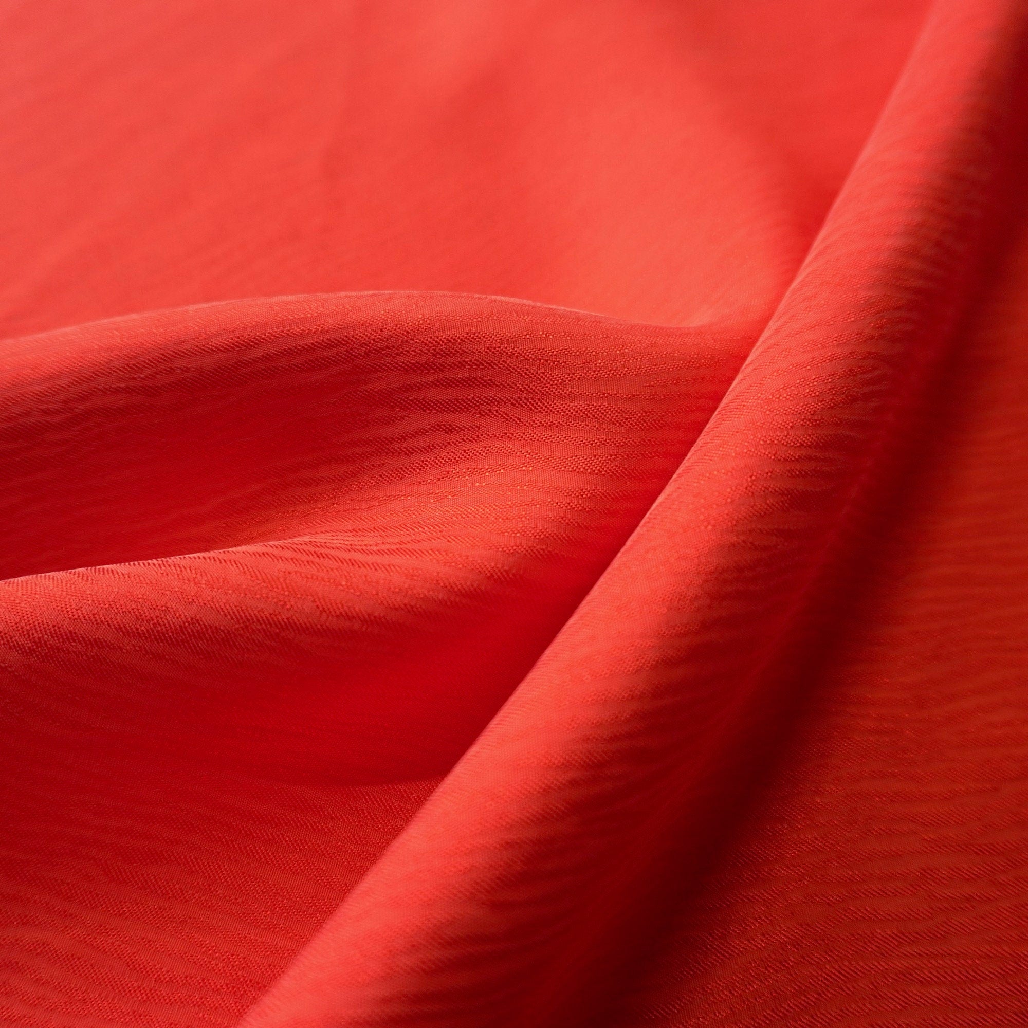 Cupro bark jacquard fabric - Ruby Red