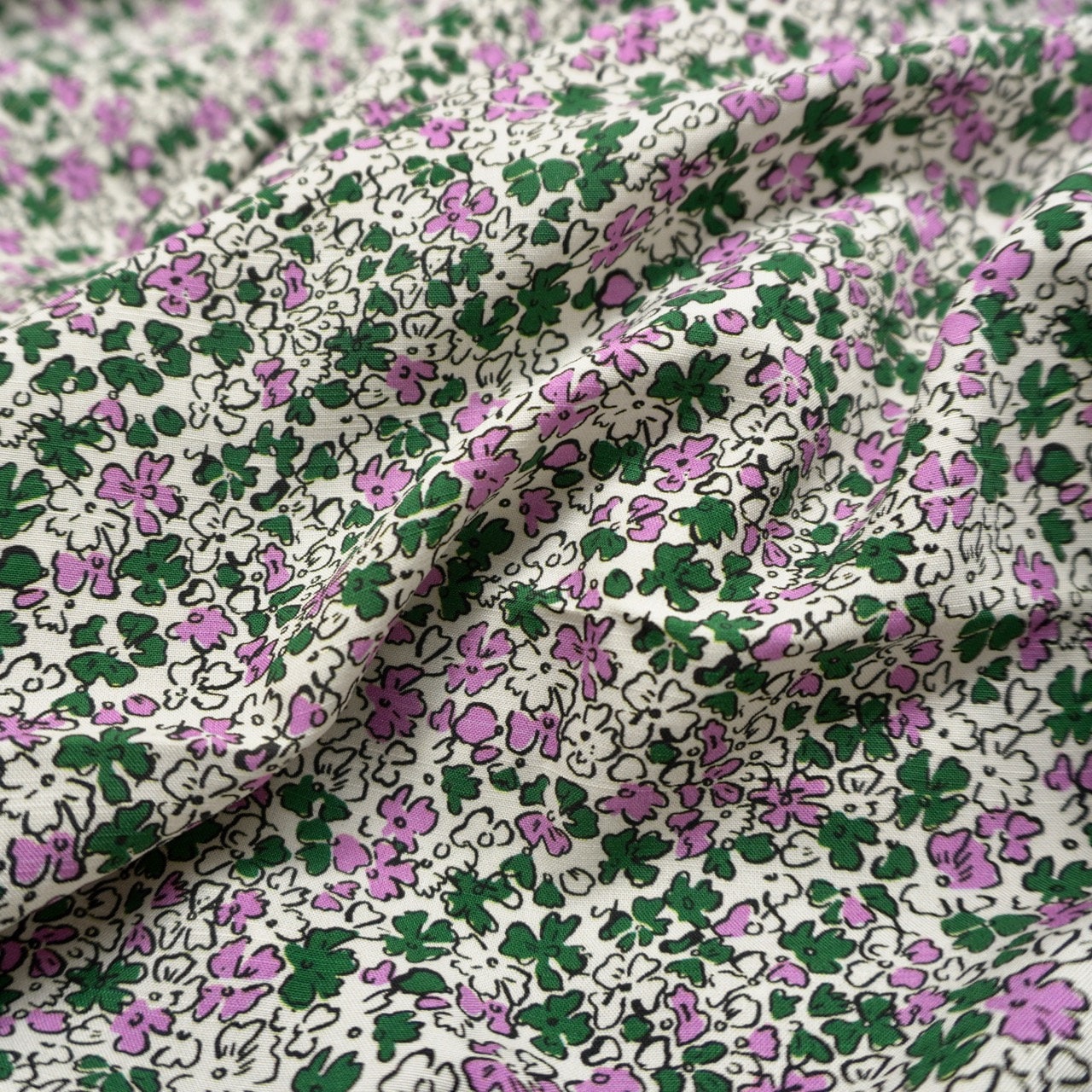 Ditsy floral - Reine Ecovero Slub