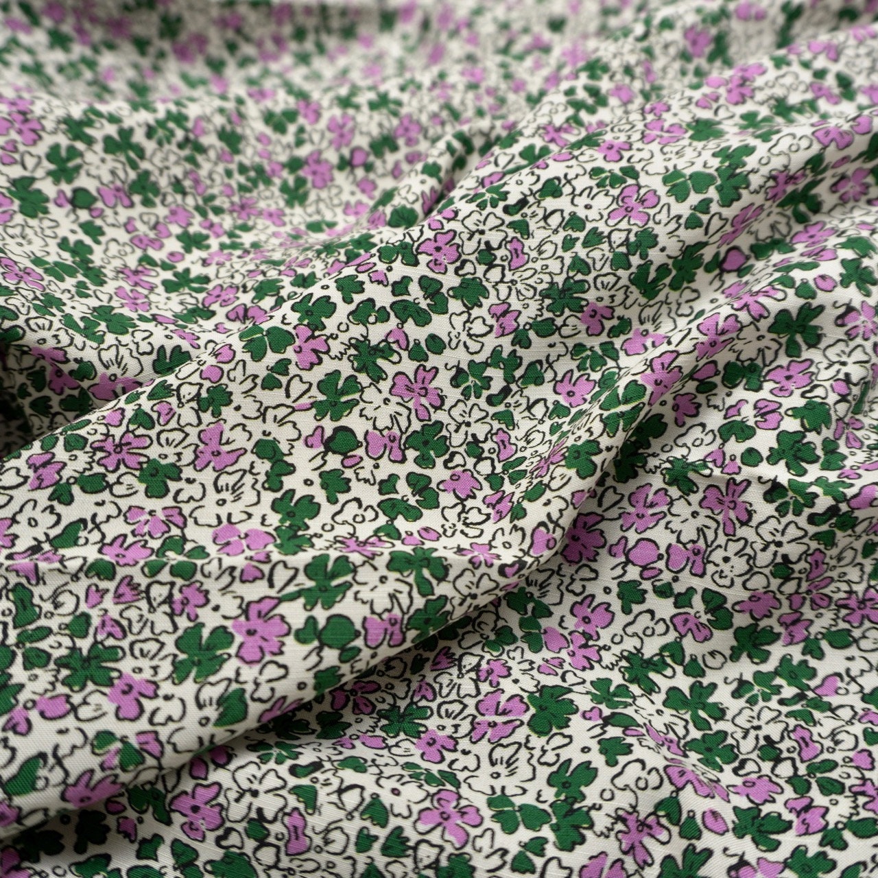 Ditsy floral - Reine Ecovero Slub