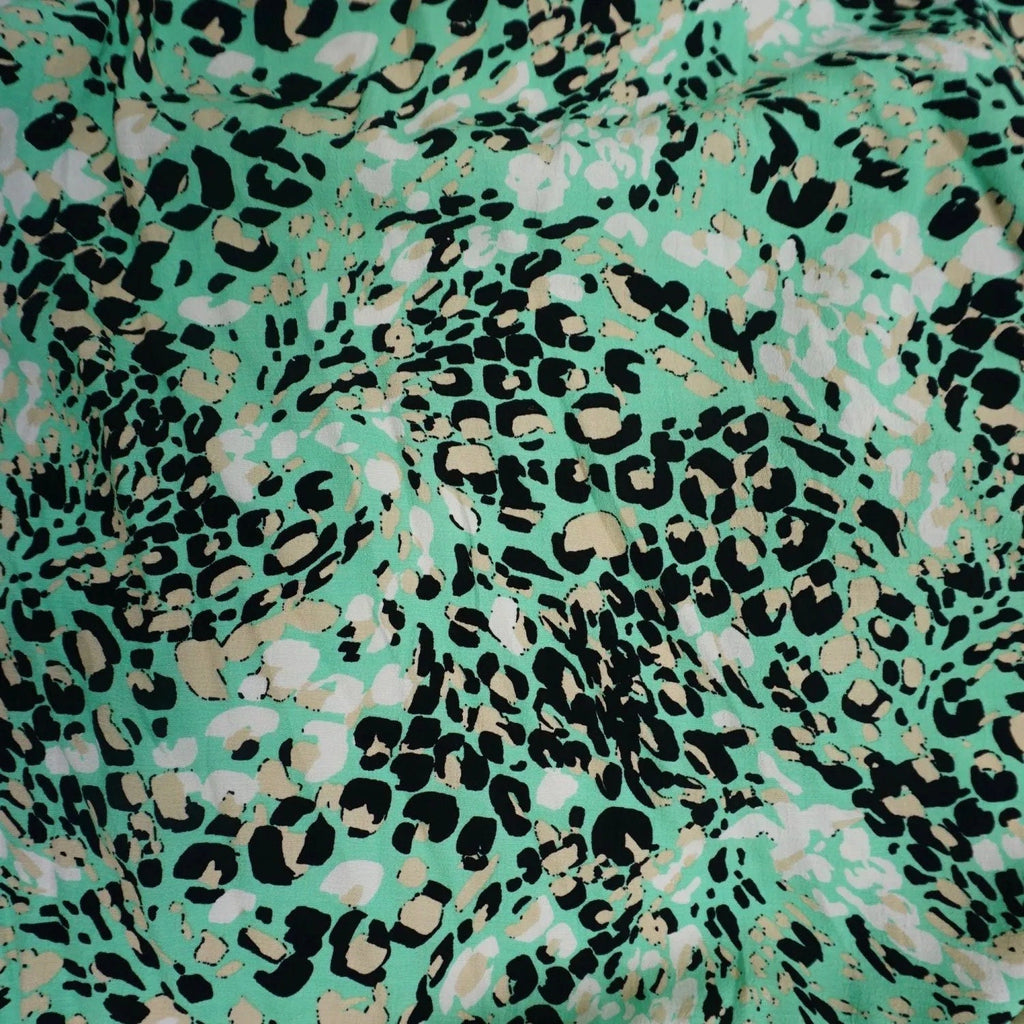 Jungle Leopard Viscose Crepe