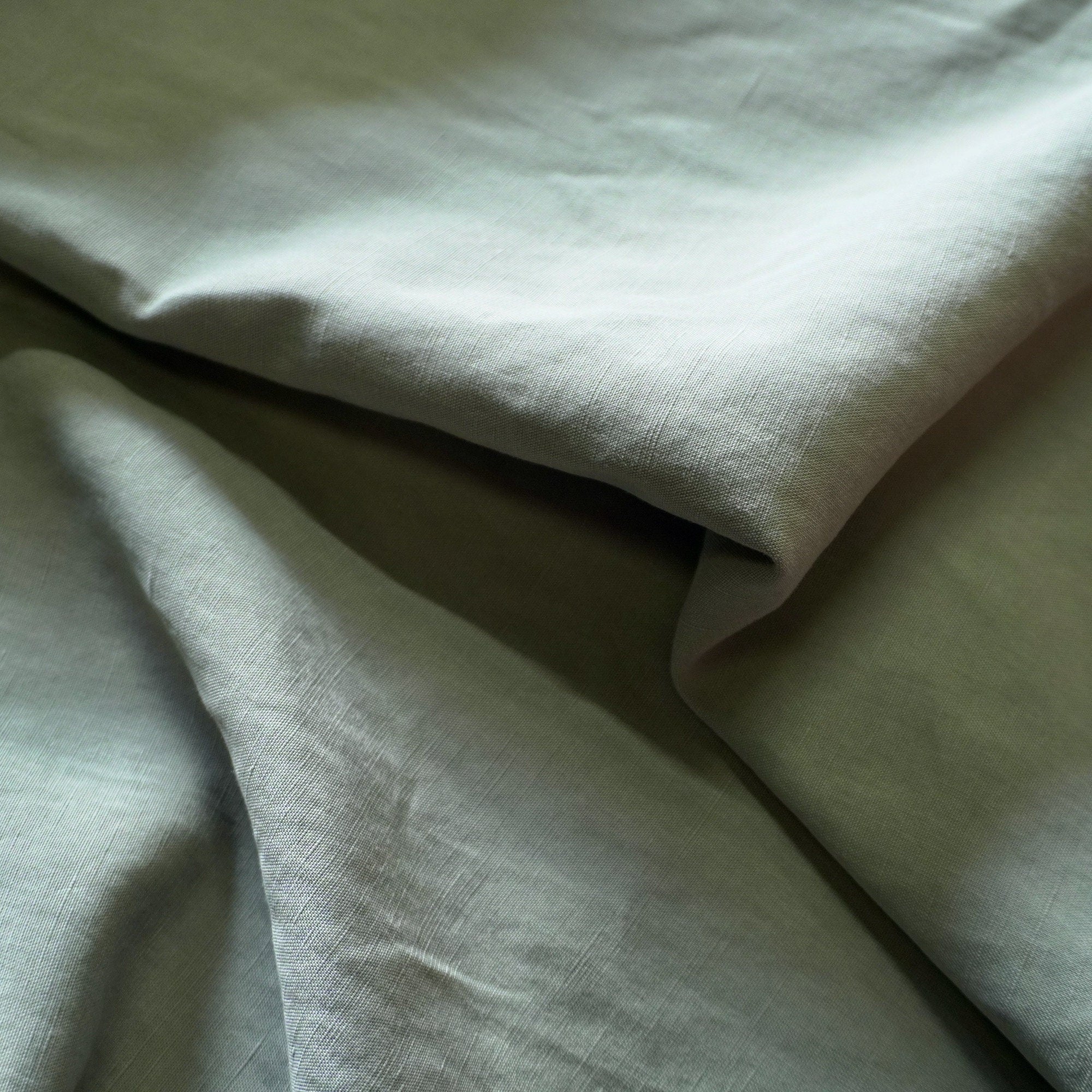 Sand washed Tencel linen - sage