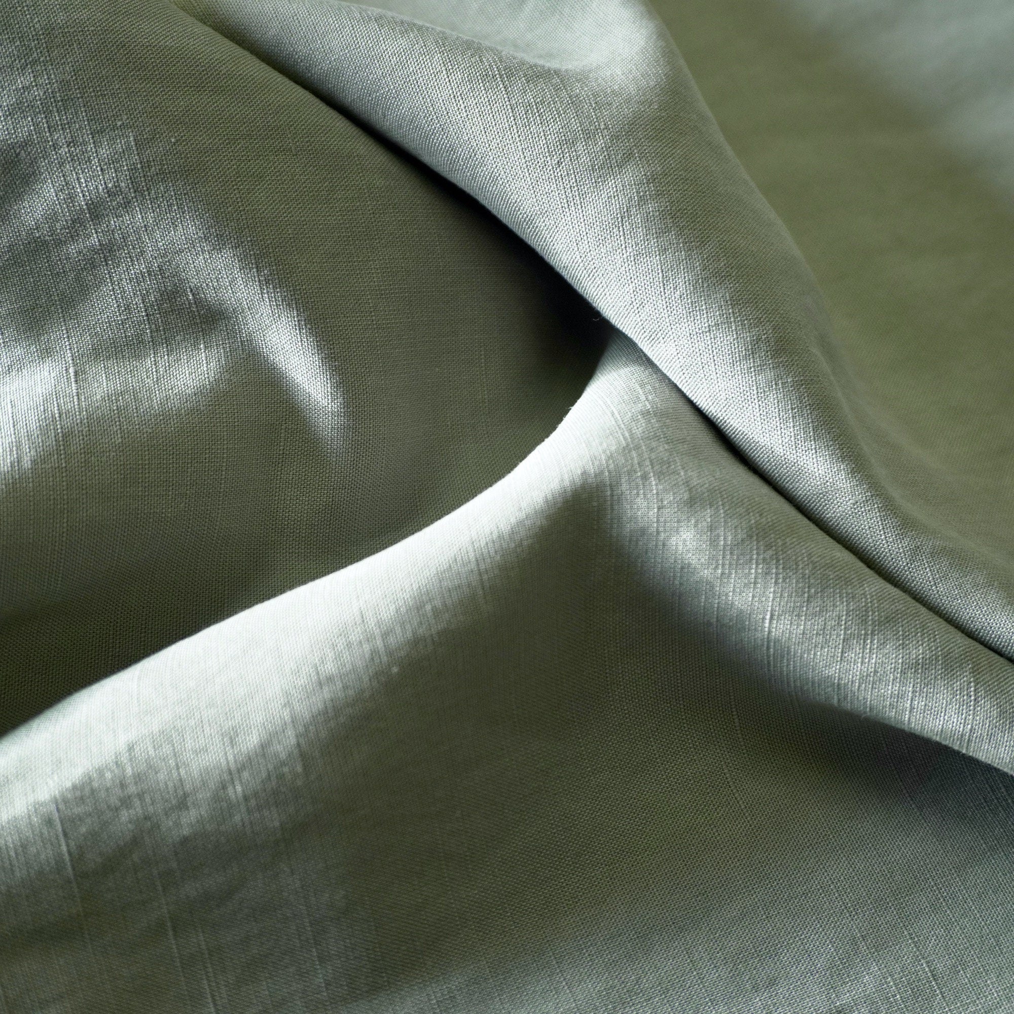 Sand washed Tencel linen - sage