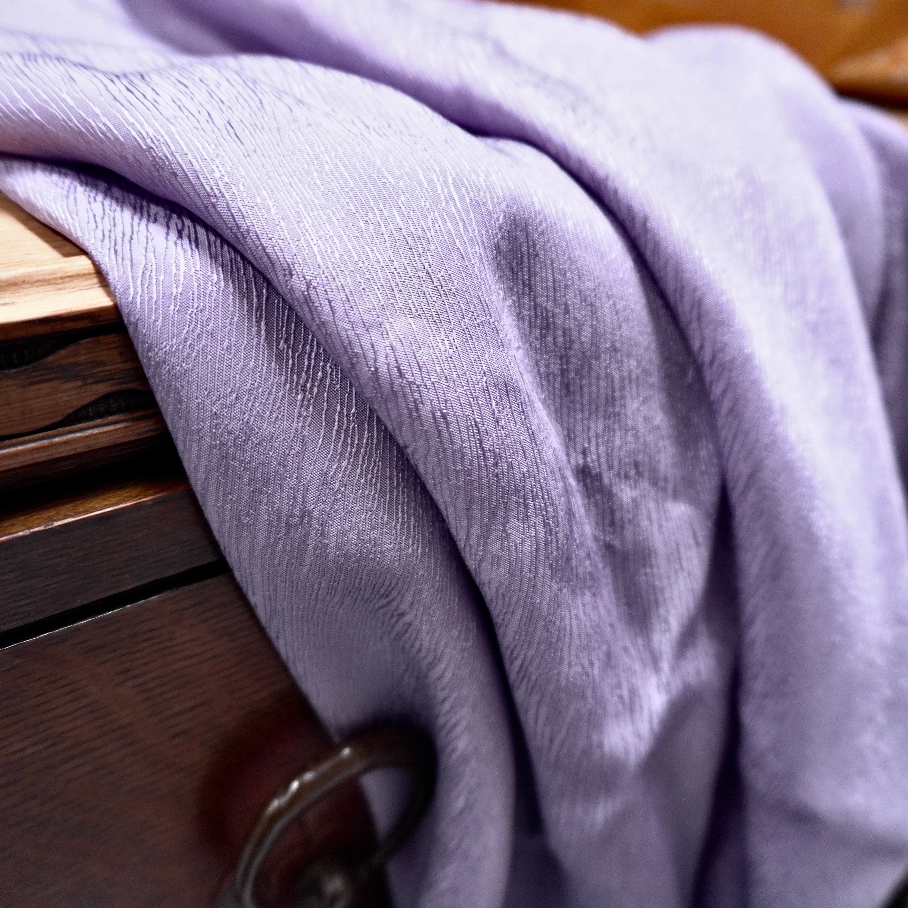 Cupro Tencel Bark Silk Jacquard - Lilac