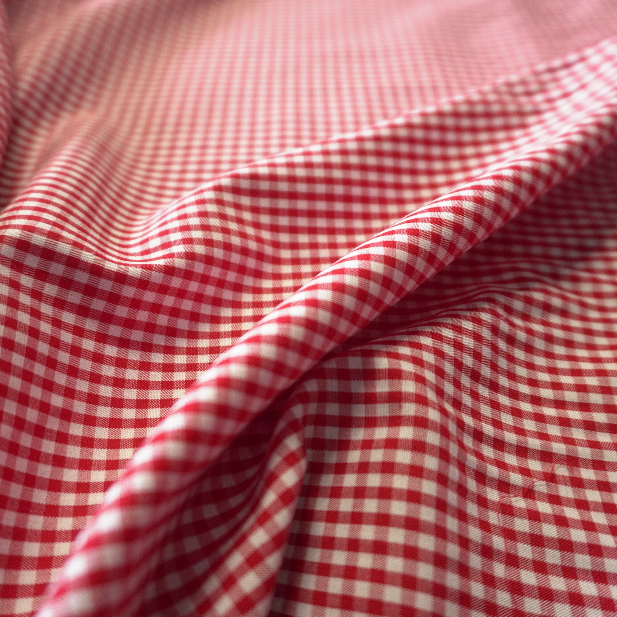 Tencel Viscose gingham - Red