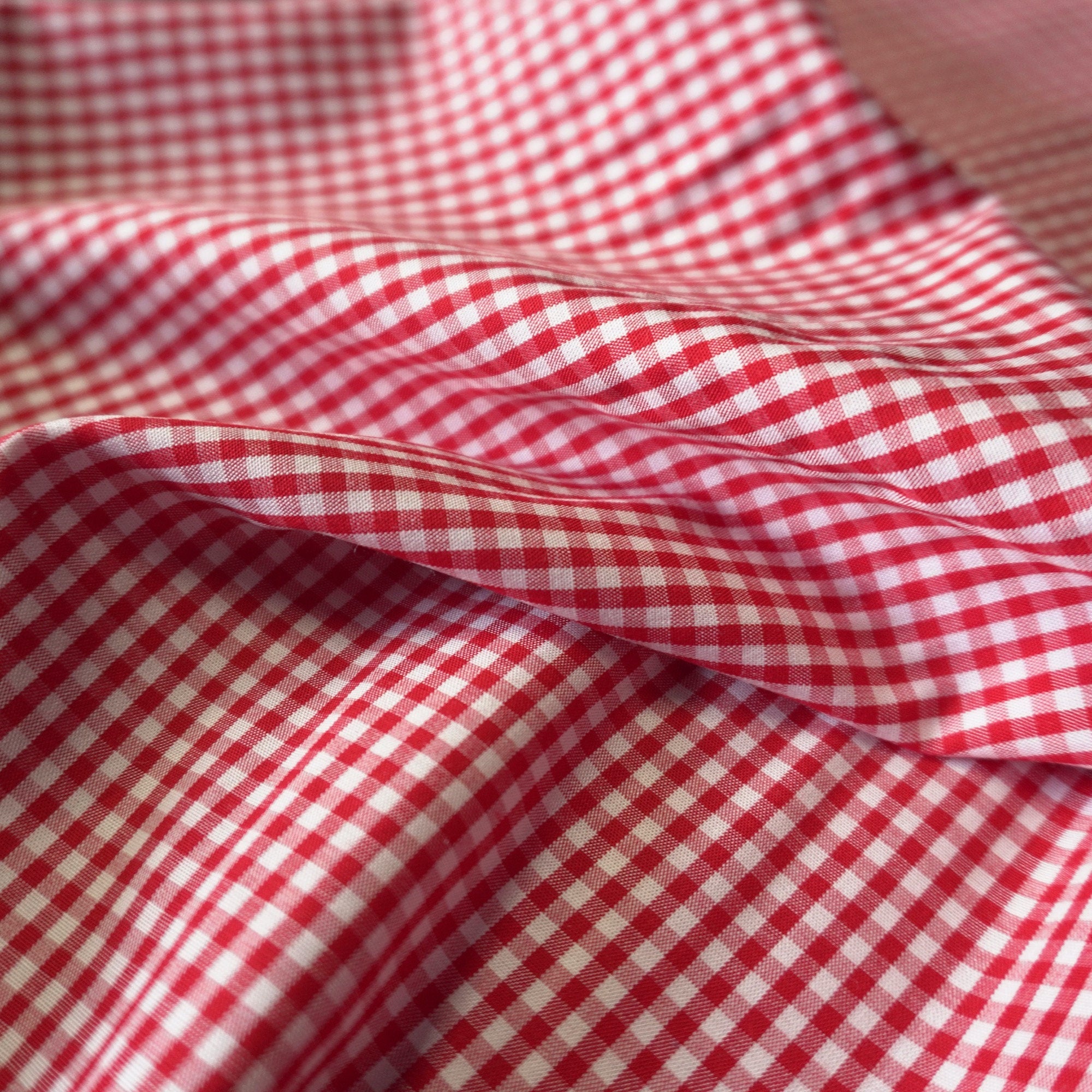 Tencel Viscose gingham - Red