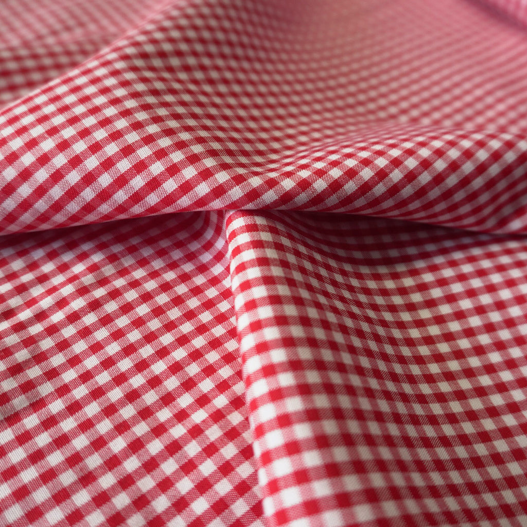 Tencel Viscose gingham - Red
