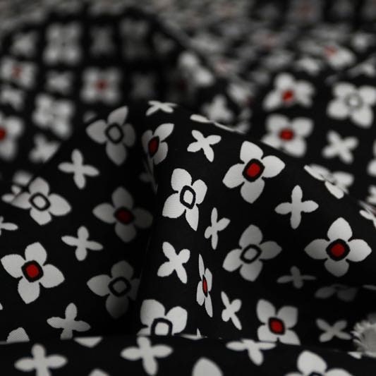 Crossflora eclipse cupro satin twill fabric