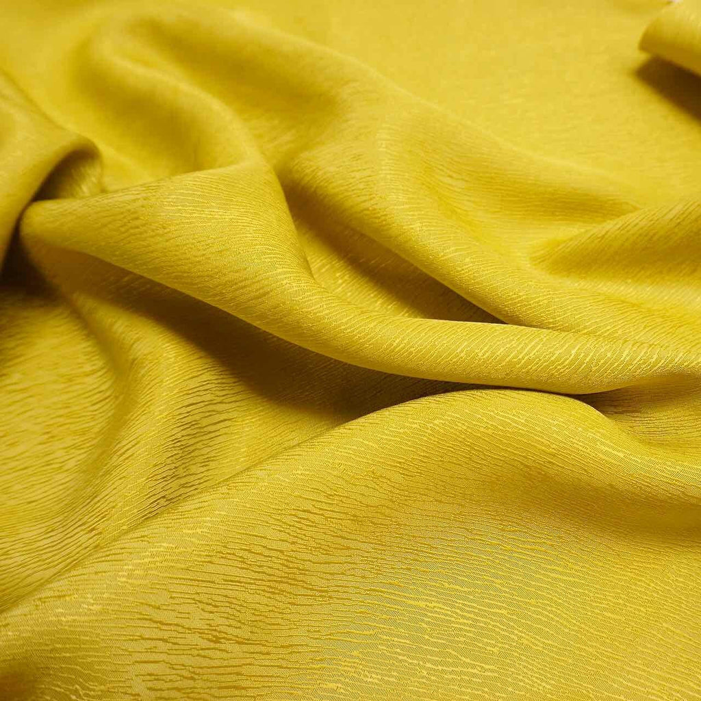 Cupro Tencel Bark Jacquard  - Chartreuse Yellow