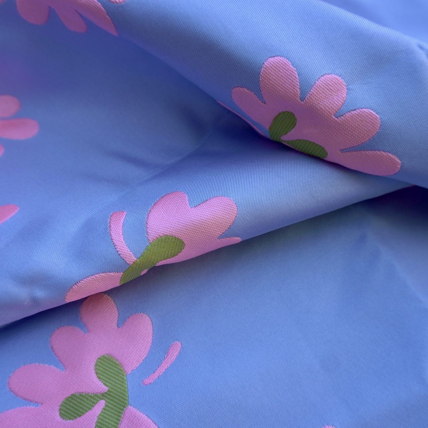 Big flower embroidery brocade fabric