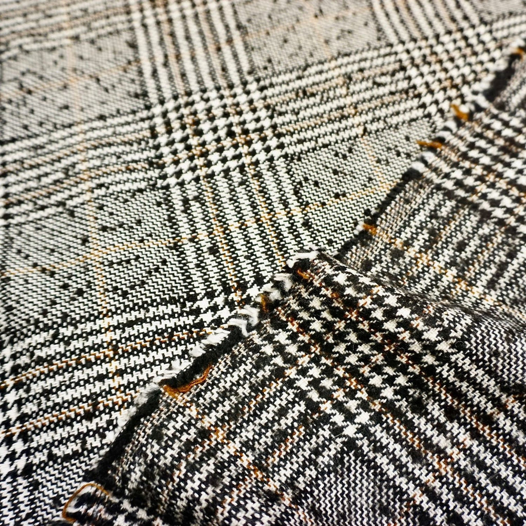 Classic houndstooth plaid coating fabric