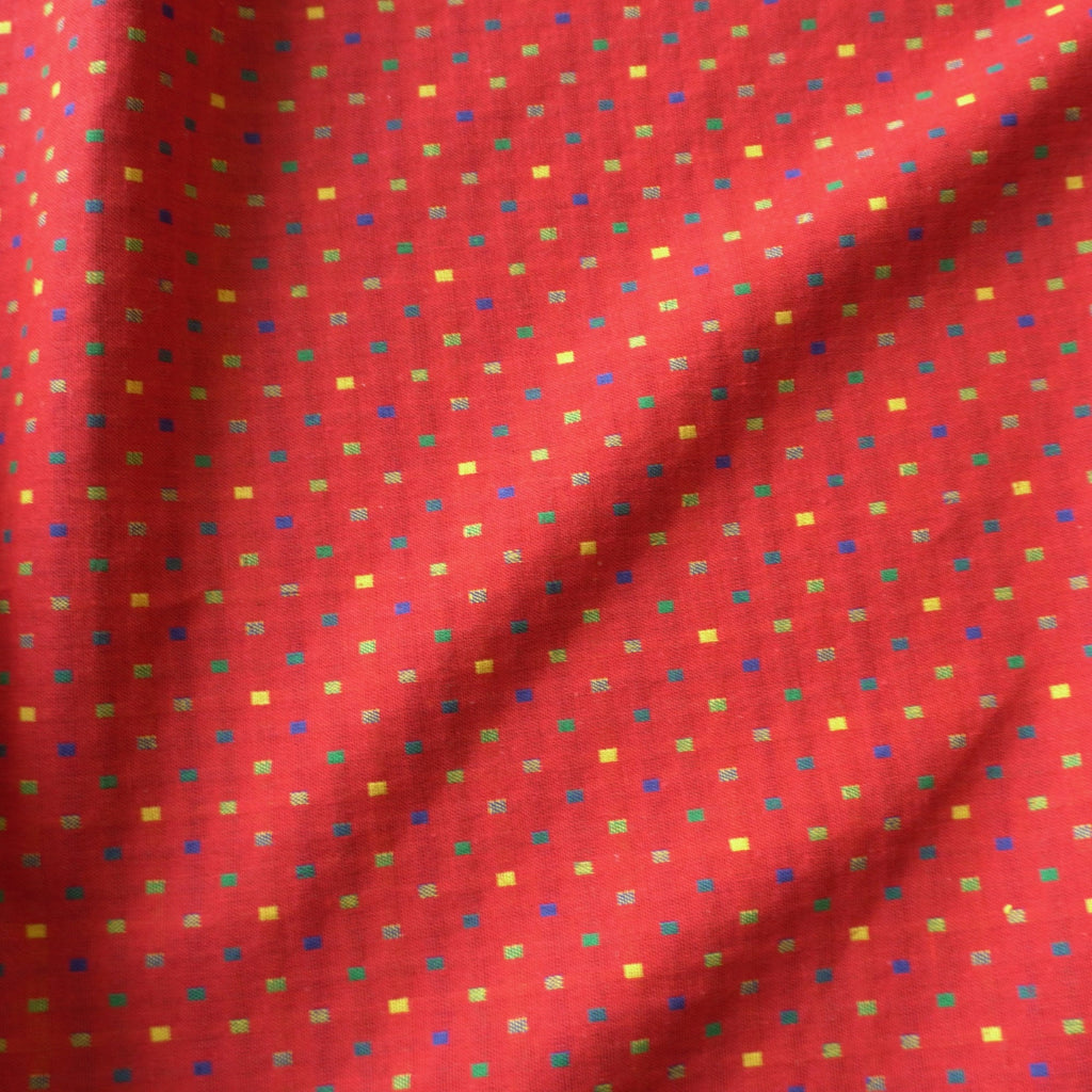 Yarn Dyed Rainbow Sprinkle - Red