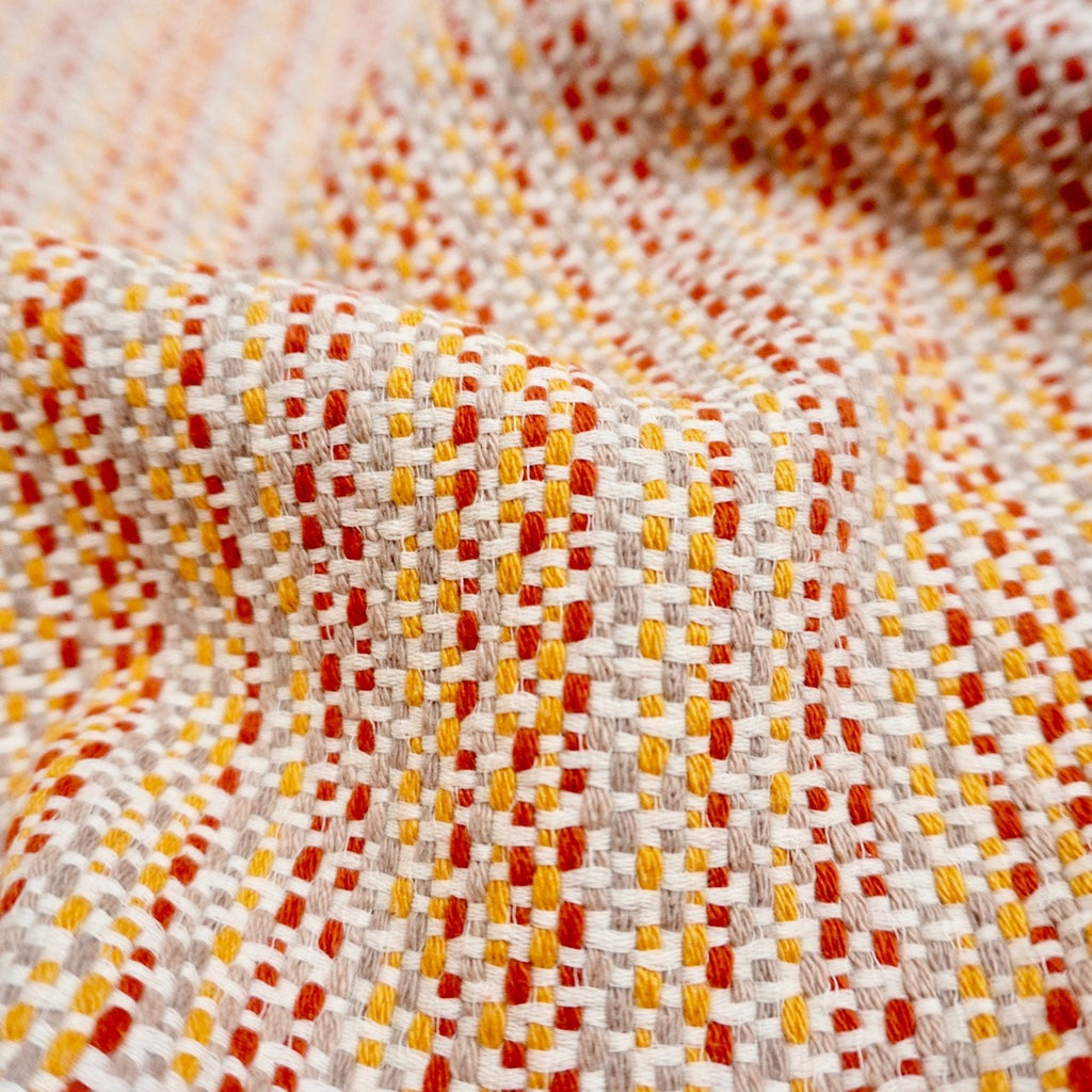 Bold yarn cotton woven fabric