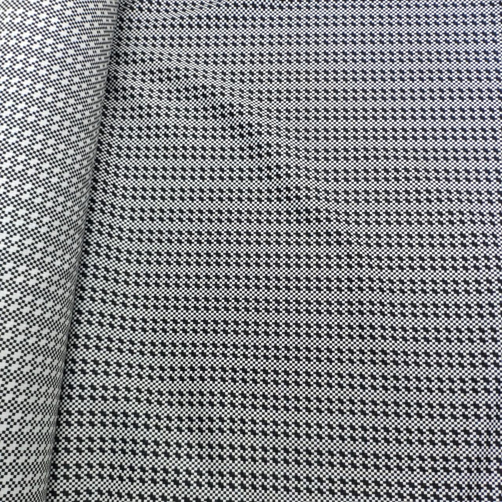 Square dots - yarn dyed stretch fabric