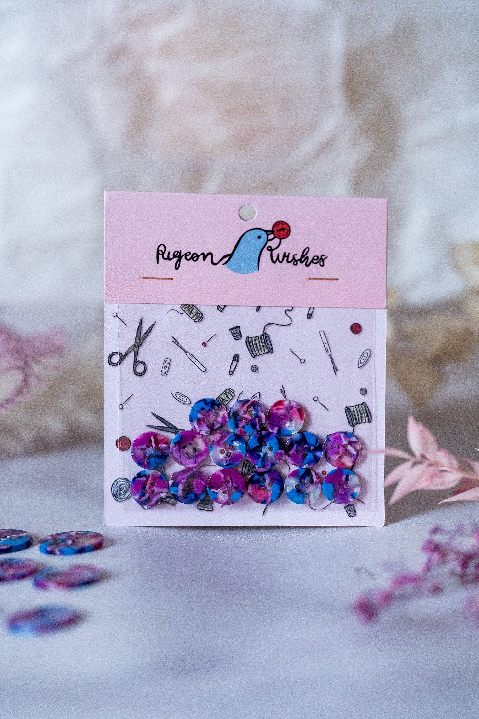 Lucid button set (10mm, 15mm, 20mm, 25mm)