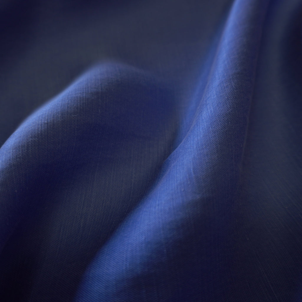 Bemberg Cupro linen pique - Blue bell