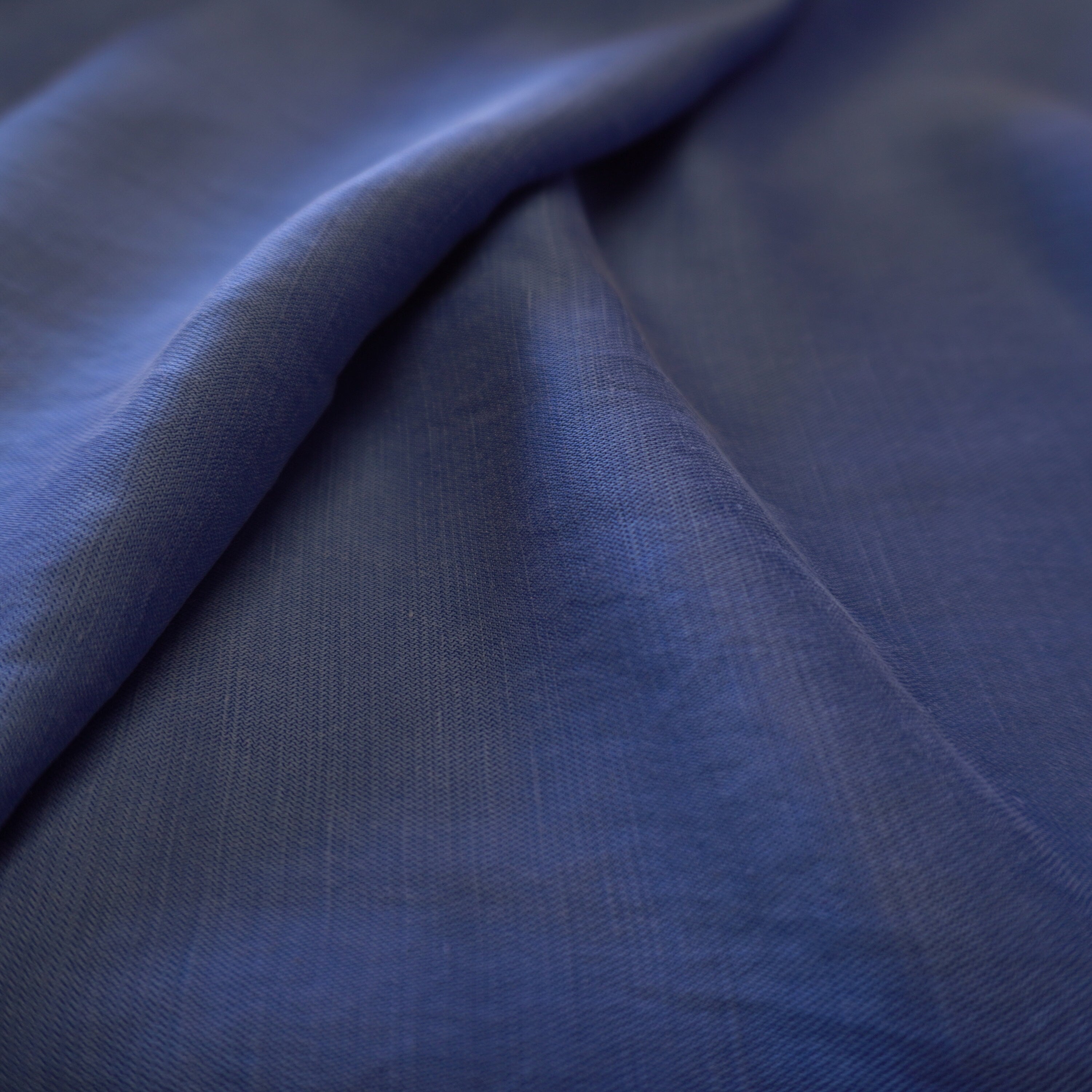 Bemberg Cupro linen pique - Blue bell