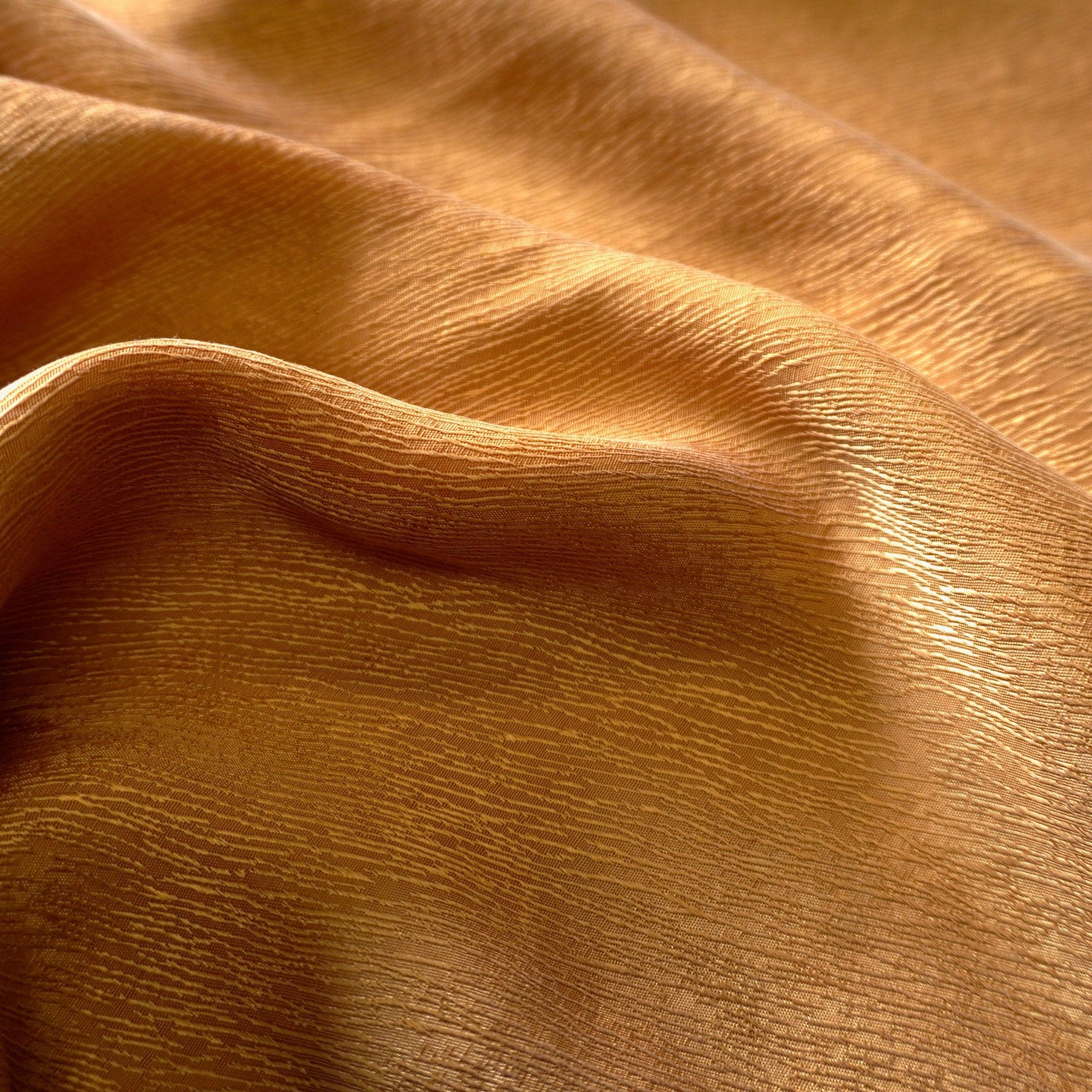 Cupro Tencel bark jacquard silk - rose gold