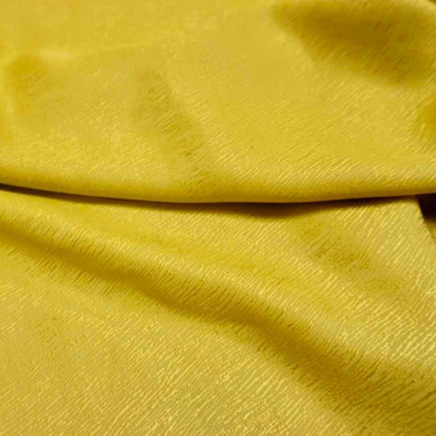 Cupro Tencel Bark Jacquard  - Chartreuse Yellow