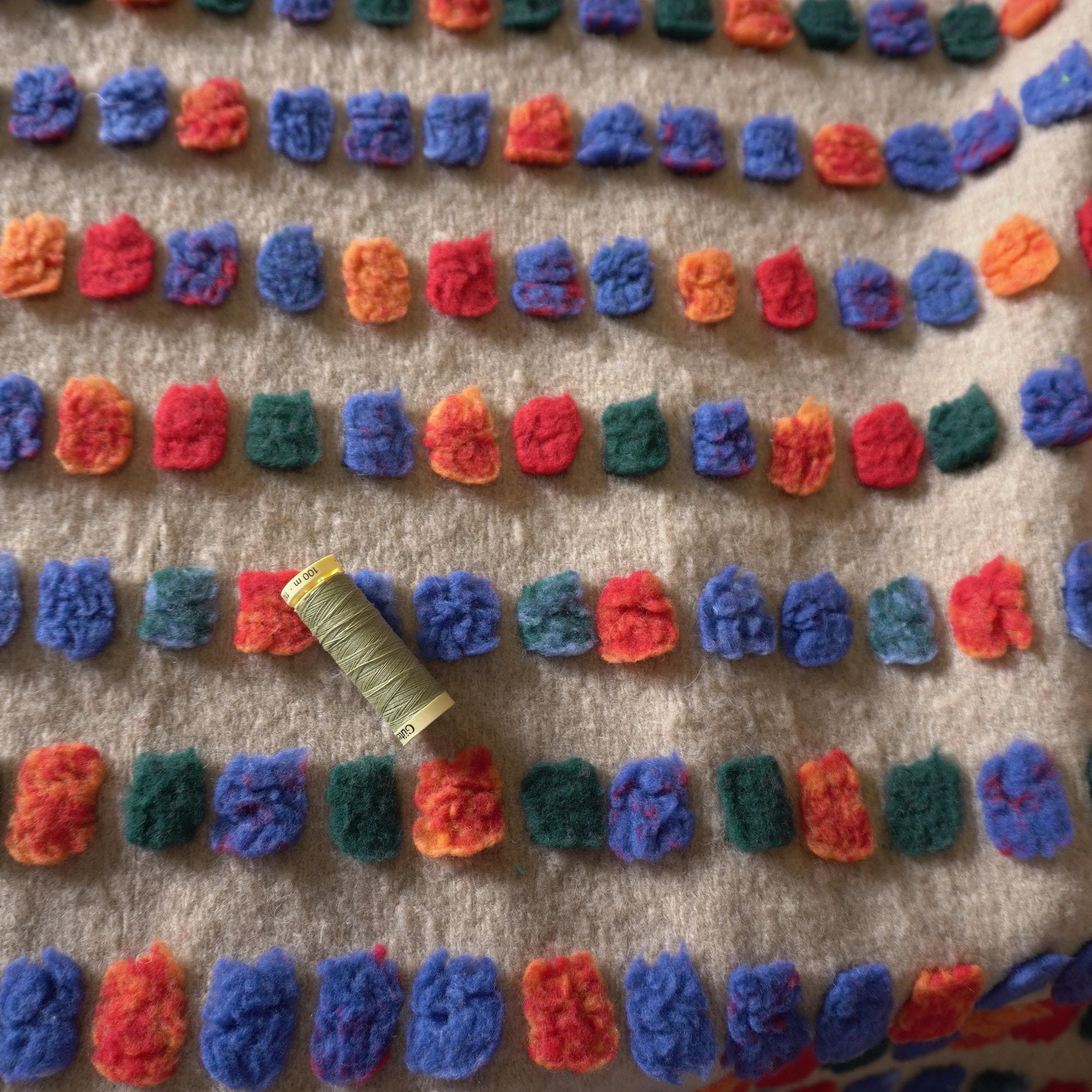 Confetti 3d thickened coating fabric