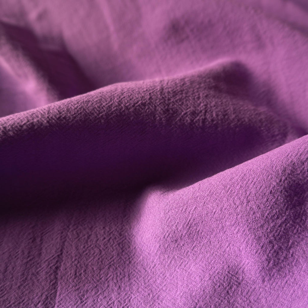 Cotton linen crepe – royal purple